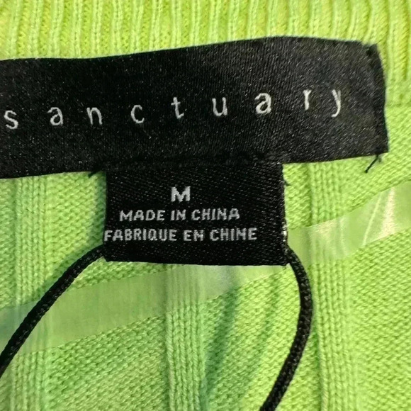 Sanctuary NWT women’s bright green cardigan pockets size medium - Picture 4 of 10
